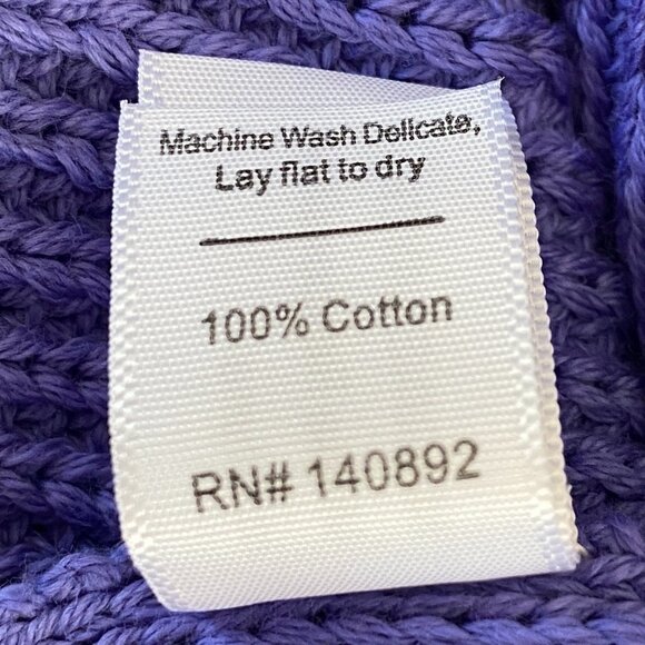 Marine Layer Ezra Chunky Shaker Knit Sweater Periwinkle Beach Slouchy Coastal-XS - Picture 11 of 13